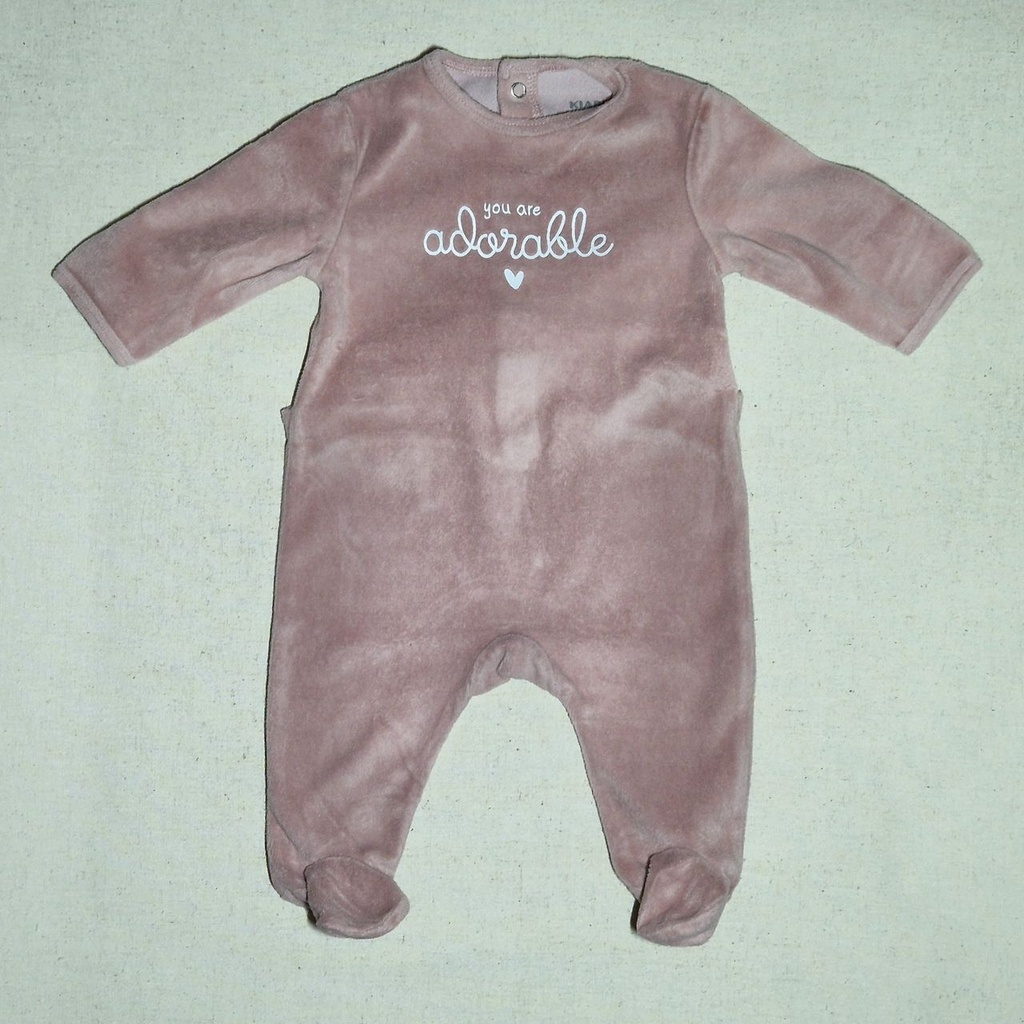 [LVDP-000012] Pyjama velours rose
