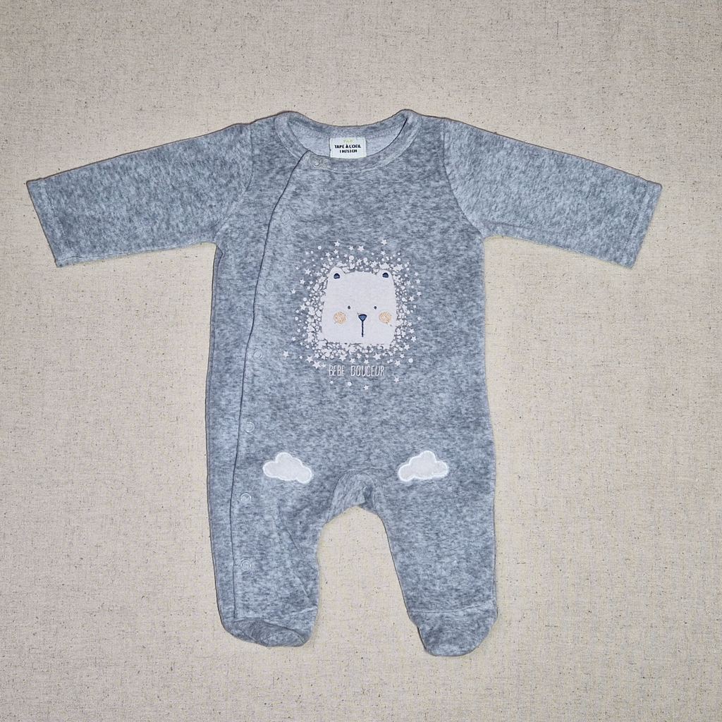 [LVDP-000081] Pyjama velours gris