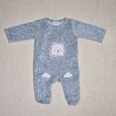 Pyjama velours gris