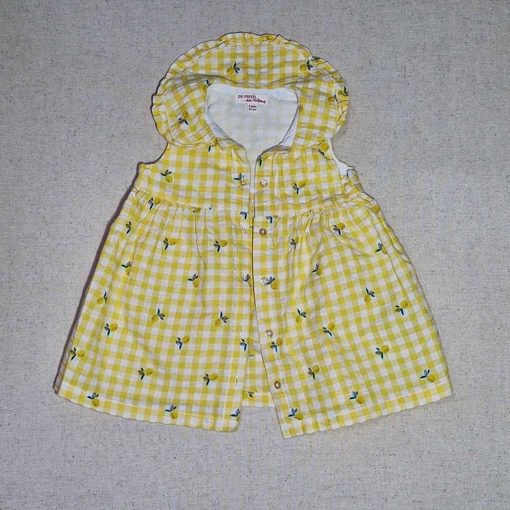 [LVDP-000106] Robe jaune à carreaux