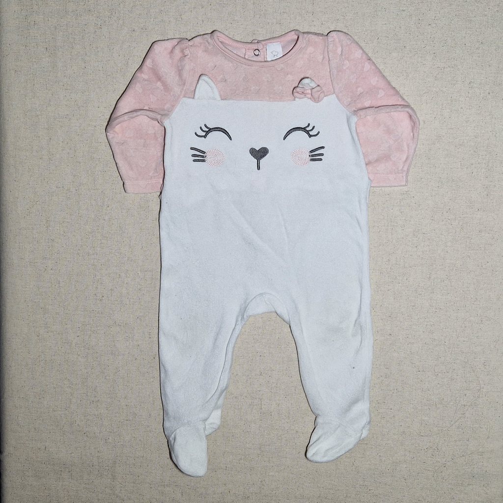 Pyjama velours chat