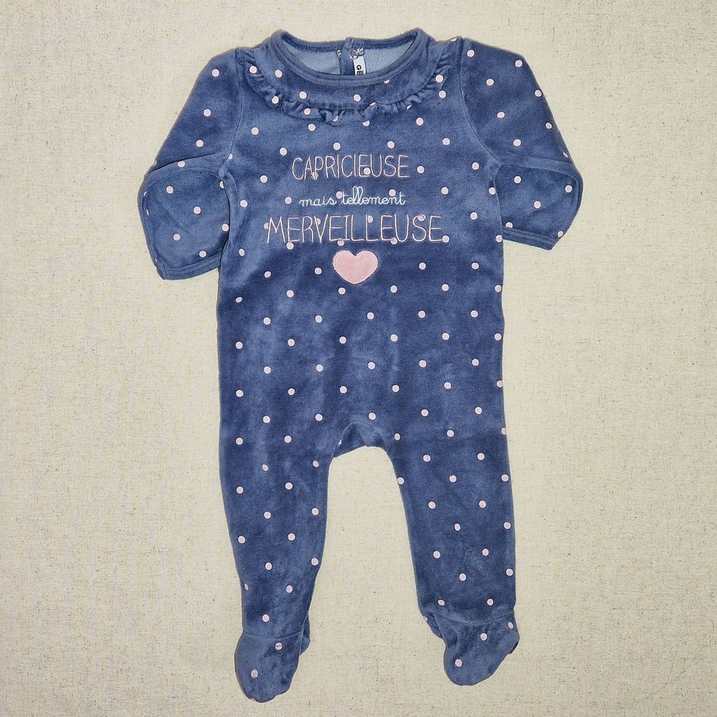 Pyjama polaire bleu